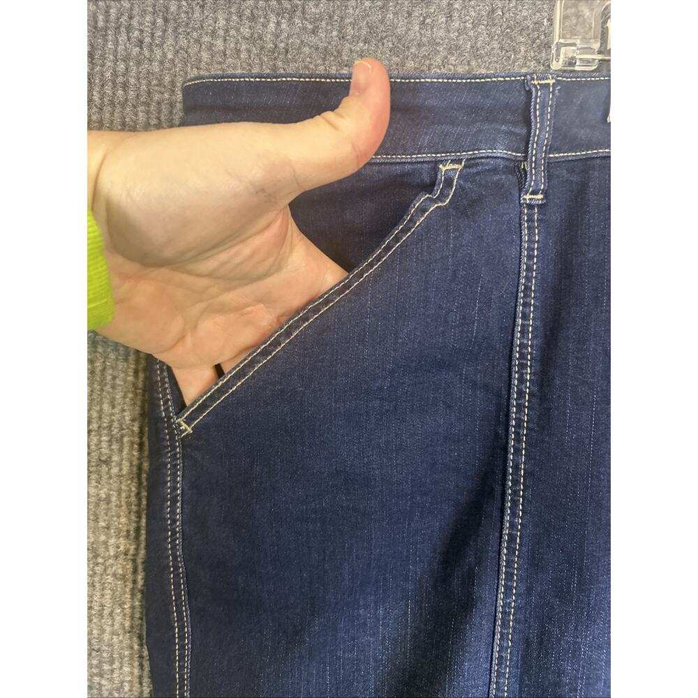 Belle By Kim Gravel Womens Jeans 32WP Seamed To Perfection Dark Wash - Picture 4 of 12